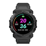 Montre Connectée De Sport Pour Hommes Et Femmes,Écran Couleur Hd,Horloge,Bracelet De Fitness,Rappel D'appel,Placer Le Papier Peint - Type Black