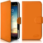 Etui Portefeuille Universel M Orange Pour Smartphone Asus Zenfone 3