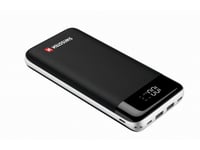 Swissten 22013929, 30000 Mah, Lithium Polymer (Lipo), Quick Charge 3.0, Sort, Hvit