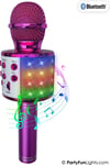 Party Fun Lights - Karaoke microphone with speaker - Pink (605601)