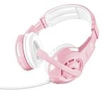 Trust GXT 310P Radius Casque Avec fil Arceau Jouer Rose, Blanc