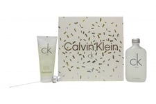 CALVIN KLEIN CK ONE GIFT SET 100ML EAU DE TOILETTE EDT + 100ML SHOWER GEL. NEW