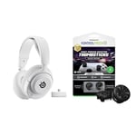 SteelSeries Arctis Nova 5X Wireless - Xbox Gaming Headset - White + KontrolFreek FPS Freek Galaxy Black for Xbox One and Xbox Series X Controller