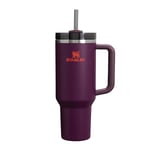 Stanley Quencher H2.0 FlowState Mug Isotherme avec Paille 1.2L - Froid Pendant 11 Heures - Glacé Pendant 48 Heures - Thermos Lavable au Lave-Vaisselle - Gourde Isotherme Sans BPA - Plum