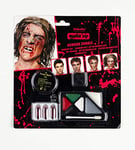 amscan 9901251 Kit de maquillage horreur zombie, 12 pièces, mort, maquillage, maquillage, carnaval, Halloween