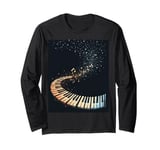 Piano Keyboard Music Long Sleeve T-Shirt