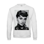 Sweat Shirt Homme Photo De Star Célébrité Audrey Hepburn Actrice Vieux Cinéma Original 3