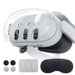 For Meta  3 Headset Q 3 Host Crystal Case Lens Cover Tempered Film Rocker 9360