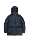 Alta Long Puffer Cargo Jacket W3T4 - Navy