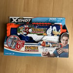 Zuru X-Shot Skins Fast Fill Hyperload Sonic The Hedgehog Water Blaster Gun Rare