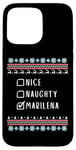 Coque pour iPhone 15 Pro Max Gentile Coquine Noël Marilena Pull Moche