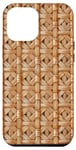 Coque pour iPhone 14 Pro Max Panier en osier esthétique vintage en rotin imprimé bambou