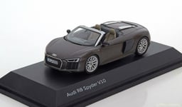 AUDI R8 SPYDER V10 ARGUS BROWN MATT 2016 HERPA 5011618533 1/43 METAL ARGUSBRAUN