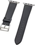 Peter Jäckel Bracelet de Montre Connectée en Cuir, Bracelets de Remplacement pour Apple Watch 44 mm (Series 45) 42 mm (Series 123), Noir