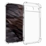 Google Pixel 8A - Shockproof gummi cover - Transparent