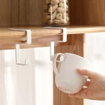 2pcs White Table Edge Bag Hook Bag Hanging Bag Storage Rack  Over The Door