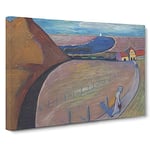 Prerow Station By Marianne Von Werefkin Canvas Print for Living Room Bedroom Home Office Décor, Wall Art Picture Ready to Hang, 30 x 20 Inch (76 x 50 cm)