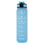 Motiverende Vannflaske Light Blue 900ml