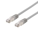 DELTACO – S/FTP Cat6 laitekaapeli, LSZH, 3m, harmaa (SFTP-63H)