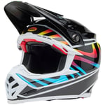 Crosshjälm bell - Moto 9s flex drift glans svart xl composite fiber