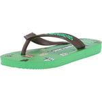 Havaianas Minecraft, Tongues Mixte Enfant, Multicolore (Vert Feuille), 23/24