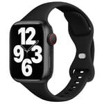 Apple Watch 38/40/41 1/2/3/4/5/6/7/8/SE Svart Silikonband 38/40/41mm