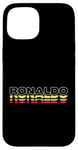 Coque pour iPhone 15 Ronaldo Prénom amusant vintage coucher de soleil Ronaldo