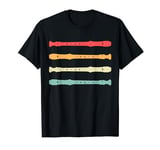 Retro Recorder instrument Silhouette for Recorder Player T-Shirt