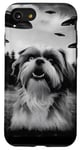 Coque pour iPhone SE (2020) / 7 / 8 Rencontre OVNI Shih Tzu Chien dans Vintage Photo Alien Invasion