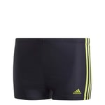 adidas Fit BX 3S Y Maillot de Bain Garçon Legend Ink/Semi Solar Slime FR: 3XL (Taille Fabricant: 3-4Y)