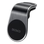 Deltaco Magnetisk Mobilhållare för Ventilationsuttag med Clip & Extra Magnet - Silver / Svart