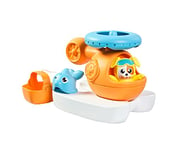 Toomies E73305C Splash & Rescue Helicopter Water Spinning Bath Floating Toy with Squirting Pilot – Rescue Bucket & Dolphin with Pouring Action – Suitable from 12 Months