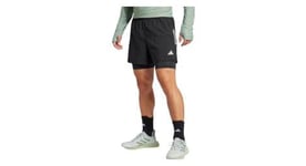 short 2 en 1 adidas own the run climacool 5in noir homme