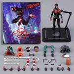 Sentinel Sv Action Spiderman Miles Morales Actionfigur Modell Spider-Man Into the Spider Verse Peter Parker Miles Figurine Leksaker