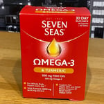 🟢 Seven Seas Omega-3 Fish Oil Turmeric 30 Capsules + 30 Tablets Supplement Pack