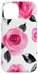 Coque pour iPhone 14 Rose aquarelle Roses florales Roses roses roses