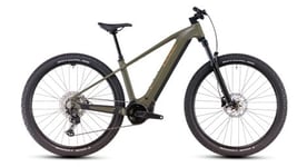 Vtt electrique semi rigide cube reaction hybrid pro 800 shimano deore deore xt 12v 800 wh 29   vert dusty olive 2025