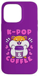 Coque pour iPhone 14 Pro Max Hamster, K-Pop et café, musique coréenne, mignon et enjoué