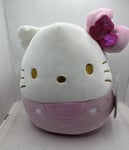 Hello Kitty 50th Anniversary Squishmallow 8" Plush Soft Toy Pink NEW UK