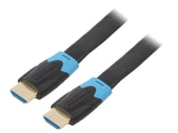 Cable HDMI 2.0 prise male des deux cotes UHD 4K 3D 2m - Noir