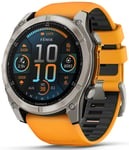 Garmin 010-02905-11 Fēnix 8 Amoled Svart/Gummi Ø51 mm