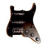 Pickguard Noir Précablé HSS Strat avec micros céramiques Alnico V