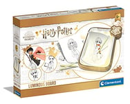 Clementoni - Harry Potter Ardoise Magique Lumineuse - Tableau de Dessin Lumineux - Inclus Crayons de Couleurs + Modèles - Coffret Loisirs Créatifs pour Enfant - Dès 7 ans - 18670