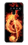 Music Note Burn Case Cover For LG V50, LG V50 ThinQ 5G