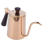 (Long Spout‑Rose Gold)700ml Coffee Kettle 304 Stainless Steel Gooseneck Spout HG