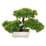 Bonsai konstgjord växt, konstgjord bonsaiträd, tall plast för kontor/fönsterbräda/gård