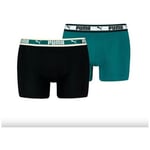 Boxers Puma  MEN DUAL LOGO BOXER 2P - SEA GREEN - L