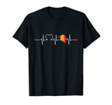 Belgium With Heartbeat Vintage Flag Of Belgium T-Shirt