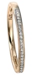 Elements Gold GR511 56 9ct Yellow Gold Diamond Set Pave Ring Jewellery