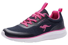 KangaROOS Femme KJ-Dyna Basket, Bleu Marine foncé Fandango Rose 4294, 40 EU